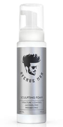 Sculpting Foam for Men (7oz) - Firm Hold Volumizing Hair Mousse with Certified Organic Extracts - by Avenue Man Styling Hair Products - Alcohol and Paraben-Free Hair Volumizer - Made in the USA (7.0 oz) Avenue Man