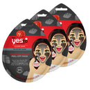 Yes To Tomatoes Clear Skin Detoxifying Charcoal Peel-Off Mask for All Skin Types To Detoxify Skin & Peel Away Impurities, 3 Count, Pack of 3 Yes To Store