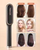 Hair Straightener Brush, Straightening Brush with 9 Temp Settings, 20s Fast Heating Hair Brush Straightener, 7MAGIC Brush Straightener with Anti-Scald & Auto-Off Safe for Women 7MAGIC