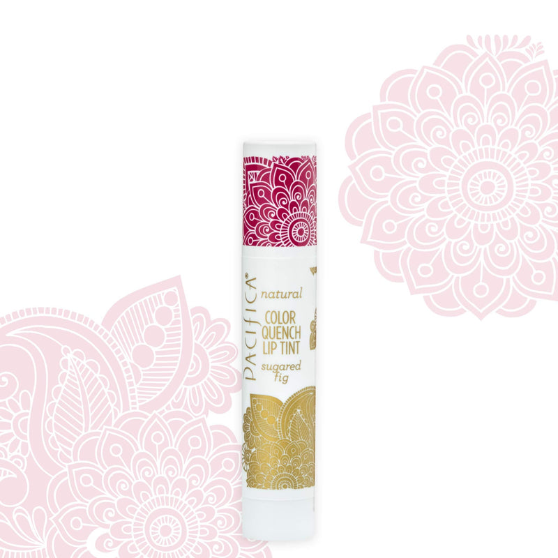 Pacifica Beauty, Color Quench Tinted Lip Balm, Sugared Fig, Coconut Oil, Cocoa Seed Butter, Vitamin E, Moisturizer, Dry Cracked Skin, Talc Free, Mineral Oil Free, Paraben Free, Vegan & Cruelty Free Pacifica