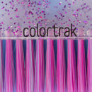 Colortrak 3 Pack Colours Tint Brushes, Multicolor Glitter Brush Trio, Colorful Blend of Soft Feathered Bristles, Cosmic Multicolor Glitter Handle, 3 Brushes Per Pack, 3.5 x 11 inch Pack Colortrak