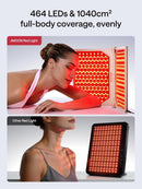 JMOON by Ulike ReGlow Max, Red Light Therapy for Face, Medical-Grade Red Light Therapy for Anti-aging, Blue Light Therapy for Acne | 3 Modes, 464 LEDs, 1040 cm² Large Area for Full-Body Care, Foldable Infinity Warehouse