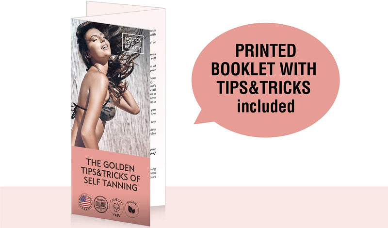 Self Tanner Oil - Natural Sunless Tanning Spray w/ Hyaluronic Acid and Organic Oils, Clear Gradual Fake Tan Sprayer for Perfect Golden Glow 8.0 fl.oz GOLDEN STAR BEAUTY