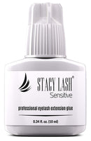 Sensitive Eyelash Extension Glue Stacy Lash (0.34 fl.oz / 10 ml) / Low Fume / 5 Sec Drying time/Retention - 5 Weeks/Professional Use Only Black Adhesive/Individual Semi-Permanent Eyelash Extensions STACY LASH