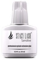 Sensitive Eyelash Extension Glue Stacy Lash (0.34 fl.oz / 10 ml) / Low Fume / 5 Sec Drying time/Retention - 5 Weeks/Professional Use Only Black Adhesive/Individual Semi-Permanent Eyelash Extensions STACY LASH