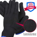 Teenitor 4 Pcs Heat Resistant Gloves for Hair Curling Iron, Professional Heat Proof Gloves for Hair Styling Hot Flat Iron Wands Straighteners, One Size Fits All Teenitor