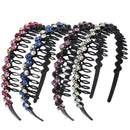 Yeshan Teeth Comb Headbands For Women with Rhinestone and Crystal beaded Hairband,Pack of 4 Yeshan