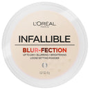 L'Oreal Paris Infallible Blur-fection Longwear Loose Setting Powder, Blurring Face Powder With Up to 24HRs of Wear, Brightening Light Pink, 1 Kit Infinity Warehouse