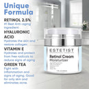 Face Moisturizer 2,5% Organic Retinol Cream for Day & Night with Hyaluronic Acid - Best Facial Age Defying Solution for Anti Aging, Wrinkles & Fine Lines to Restore Elasticity ESTETIST Store
