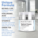Face Moisturizer 2,5% Organic Retinol Cream with Hyaluronic Acid - Anti Aging, Wrinkles & Fine Lines ESTETIST