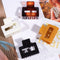 MagicSky 4PCS Hair Claw Clips, Acrylic Hair Banana Barrettes, Celluloid French Butterfly Jaw Clips, Tortoise Shell Grip Pin Teeth Clamp -Stylish Hair Accessories for Women Girls - White, Black, Brown Magicsky