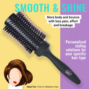 Wet Brush Volume & Body Round Brush - for Fine to Medium Hair - A Perfect Blow Out with Less Pain, Effort and Breakage - Concave Bristle Design Maximizes Volume Wet Brush