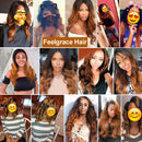 Feelgrace Soft Human Hair 3 Bundles Ombre 1B/30 Color 10A Brazilian Virgin Body Wave Hair Extension Bundles 100% Unprocessed Brazilian Hair (16 18 20) Feelgrace