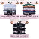 PRO Hair Tie - Easy-Release Clasp - Secure Hold - No Damage - Great for ANY Active Lifestyle (Classics Pack of 24) PRO