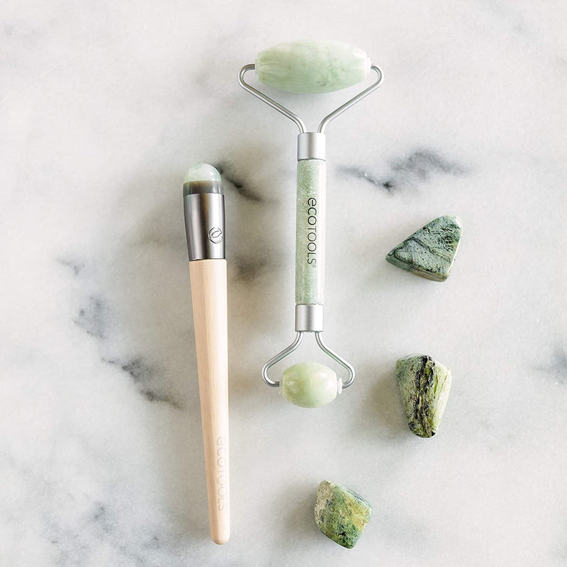 EcoTools Jade Roller Facial Set, Face Roller and Under Eye Roller Massage Tool, 1 Count EcoTools Store