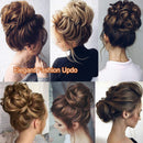 Messy Bun Hair Piece Scrunchy Updo Hair Pieces for Women Fluffy Wavy Hair Bun Scrunchies Donut Top Knot Hairpiece Synthetic Chignons with Elastic Rubber Band Hickory Brown Thicker 1Pc Benehair