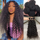 COISINI Hair Water Wave Human Hair Bundles 12 14 16 inches 10A Virgin Unprocessed Malaysian hair Weave 3 Bundles Double Weft Coisini