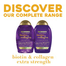 OGX Thick & Full + Biotin & Collagen Extra Strength Volumizing Conditioner with Vitamin B7 & Hydrolyzed Wheat Protein for Fine Hair. Sulfate-Free Surfactants for Thicker, Fuller Hair, 13 fl oz OGX