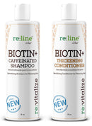 Biotin Shampoo and Conditioner for Hair growth Men Women Hair loss treatment - Caffeine Shampoo with Biotin for hair growth - Volume Shampoo Conditioner for Fine hair Thickening shampoo DHT blocker Paisle