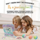 Unicorn Bath Bombs for Girls with Jewelry Inside Plus Jewelry Box- Valentine Gift for Kids. All Natural and Organic with Skin moisturizing Shea Butter. Bubble Bath Fizzies with Surprise Toys. Mineral Me California
