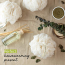 MainBasics Seaweed-Infused Bath Shower Loofah Sponge Pouf Body Scrubber Exfoliator (Set of 3) MainBasics