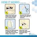 Instant Smile Complete Your Smile Tooth Replacement Kit with 3 Pack Fitting Beads Instant Smile