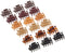 Goody Classics Mini Claw Clips - 18-Pack, Assorted Colors - Perfect for All Hair Types - Great for Easily Pulling Up Your Hair - Pain-Free Hair Accessories for Women, Men, Boys and Girls GOODY