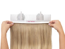 Hair Works ULTRA Hair Extension Holder - Professionally Designed to Securely Hold Extra Wide Wefts including Halos, Hand Tied Wefts, Beaded Wefts and Full Bundles While You Wash, Color, Style & Store Hair Works