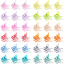 EAONE Butterfly Hair Clips 50Pcs, Pastel Cute Hair Clips Mini Small Hair Claw Clips Hair Aesthetic Accessories for 90s 2000s Girls Women Hair with Container Package, Gradient Transparency Colors EAONE