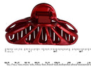 Parcelona French Small Rain Drop Small 2 3/4 Inches Red Jaw Hair Claw Clip (Glossy Red) Parcelona