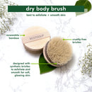 EcoTools Dry Body Brush, For Post Shower & Bath Skincare Routine, Removes Dirt and Promotes Blood Circulation, 1 Count EcoTools