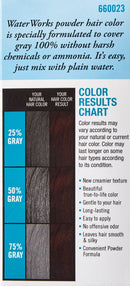 Water Works Water Activated Permanent Powder Hair Color for Men and Women, 23 Natural Dark Brown Water Works