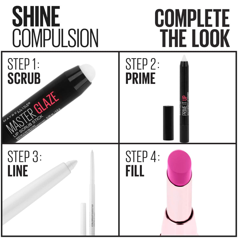 Maybelline New York Color Sensational Shine Compulsion Lipstick Makeup, Baddest Beige, 0.1 Ounce Maybelline New York