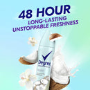 Degree Antiperspirant Spray Deodorant for women Coconut & Hibiscus 48-Hour Protection 3.8 oz 3 count DEGREE Store