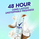 Degree Antiperspirant Spray Deodorant for women Coconut & Hibiscus 48-Hour Protection 3.8 oz 3 count DEGREE