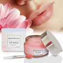 YUGLO Moisture & Collagen Booster Lip Sleeping Mask | Treatment to Restore, Hydrate & Plump Dry, Chapped Lips - Peach YuGlo