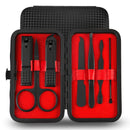 Manicure Set, Pedicure Kit, Nail Clippers, Professional Grooming Kit, Nail Tools with Luxurious Travel Case for Men and Women (7 In 1 Black) Jwxstore