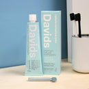 Davids Natural Toothpaste, SPEARMINT, Whitening, Antiplaque, Fluoride Free, SLS Free, 5.25 OZ Metal Tube, Tube Roller Included Davids