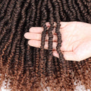 6 Packs Bomb Twist Crochet Hair 12 Inch Spring Twist Crochet Braids Pre-looped Mini Passion Twist Braiding Hair Senegalese Spring Twist Nubian Twist Kinky Curly Synthetic Hair Extensions (T30