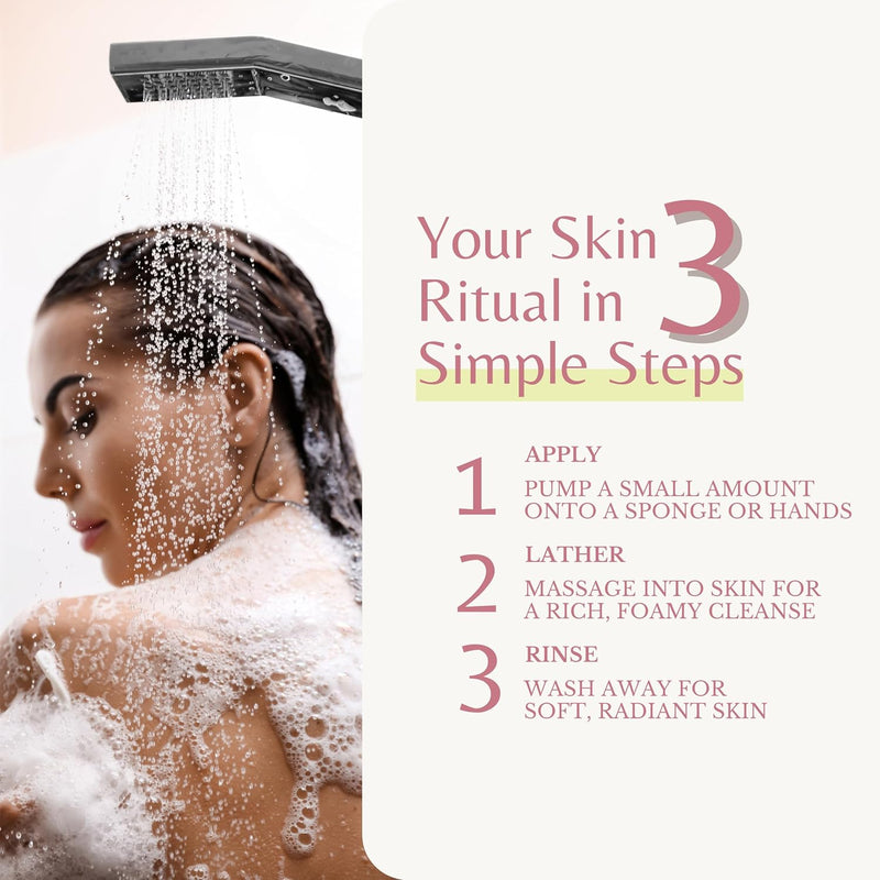 Ylang Ylang Body Wash, Cleanses, Nourishes & Hydrates, Gentle Shower Gel for Dry and Sensitive Skin, Women & Men, Organic & Natural, 16 fl oz, 2-Pack Infinity Warehouse