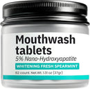 Nano-Hydroxyapatite Oil Pulling Whitening Mouthwash for Teeth and Gums, Natural & Organic, Whitens Teeth, Strengthens Enamel, Fights Bad Breath & Plaque – Smooth & Non-Greasy – for Adults & Kids 8oz Infinity Warehouse