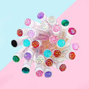 i-Laesh 50 Pcs Lash Brush Eyelash Brushes for Eyelash Extensions Spoolies Cleaning Mascara Wands Tube Diamond Disposable Makeup Tool Applicator Set Sanitary Extension Supplies (Assorted Color) i-laesh