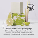 Ethique Cream Body Wash Bar for Sensitive Skin - Lime and Lemongrass - Natural Body Cleanser, Hydrating Coconut Butter, Soap Free, pH Balanced, Vegan, Plastic Free Compostable and Zero Waste, 3.7 oz. Ethique