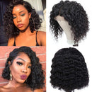 Bob Deep Wave Lace Front Wigs Human Hair Wigs for Black Women Pre Plucked with Baby Hair Glueless Brazilian Virgin Natural Hairline 14 inch Short Bob Wigs 4x4 Lace Closure Wig CAITLYN