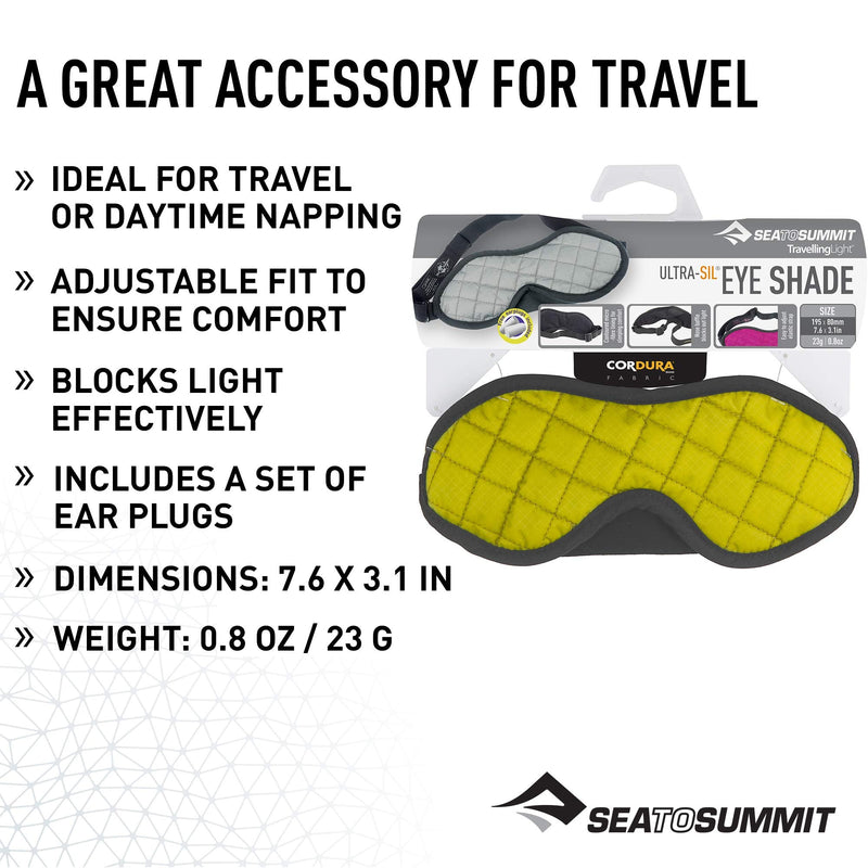 Sea to Summit TravellingLight Eye Shade Travel Sleep Mask, Pacific Blue Sea to Summit