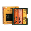 Jumbo Lip Balm Gift Set (3-Pack, Warm Flavors) | Poppy & Pout All Natural Lip Balms & Moisturizers | Hydrates with Beeswax, Vitamin E, Organic Coconut Oil | Cruelty-Free | Recyclable Cardboard Tube Infinity Warehouse