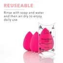 100% PURE Makeup Blender, Non-Latex, Blending Sponge for Liquid, Cream, Powder Makeup, Odor Free, Hypoallergenic, Natural Makeup Sponge 100% PURE