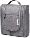 Hanging Travel Toiletry Bag Cosmetic Make up Organizer for Women and Men (Medium, Grey) Narwey