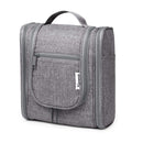 Hanging Travel Toiletry Bag Cosmetic Make up Organizer for Women and Men (Medium, Grey) Narwey