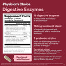Physician's CHOICE Digestive Enzymes - Multi Enzymes, Organic Prebiotics & Probiotics for Digestive Health & Gut Health - Meal Time Discomfort Relief & Bloating - Dual Action Approach - 60 CT Infinity Warehouse